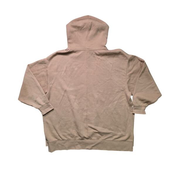 VTG Nike Center Swoosh Hoodie Men’s Medium Khaki Cotton Fleece - Picture 6 of 8